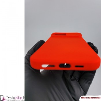 Švelnus guminis dėklas su kameros apsauga - raudonas (Apple Iphone 14 Pro Max)